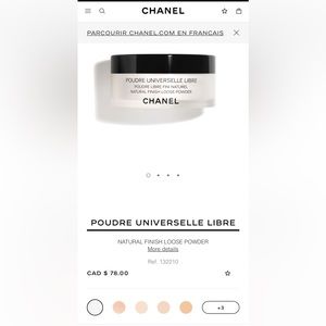 NEW Chanel loose powder. Shade translucent ( for all skin tones).